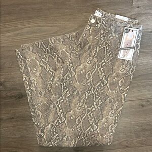 Love, Fire Animal Print Pants